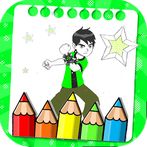 Ben coloring Book game learn