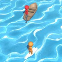 Water skiing vs shark