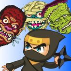 Ninja Split Zombie Heads