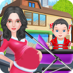 Pregnant Mom Birth Little Baby