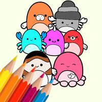 Squish Mallow Coloring Book