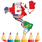 Coloring American Flag