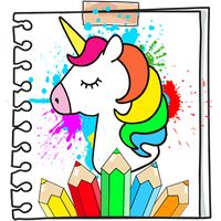kawaii unicorn coloring book