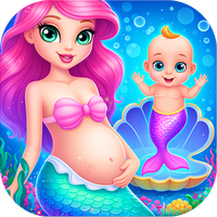 Mermaid Mom & Baby Care Game