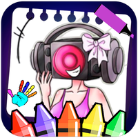 Speaker woman Toilet Coloring