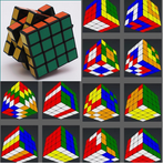 3DRubiksCube Pattern solver 4x
