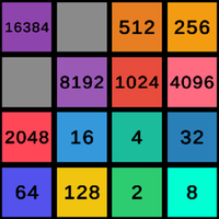 2048-16384 Number Puzzle Game
