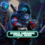 Cyber Samurai Pixel Hero