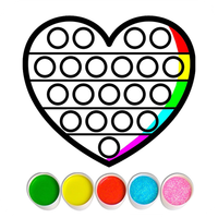 Glitter Pop It Coloring Game