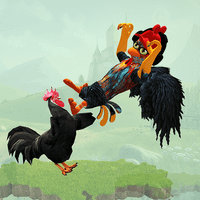 Angry Rooster Fighting Kung Fu