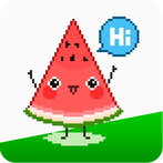 Watermelon Game Pixel Art