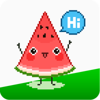 Watermelon Game Pixel Art