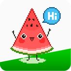 Watermelon Game Pixel Art