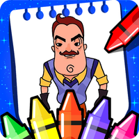 my neighbor's coloring horror 