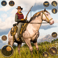 Cowboy Horse Riding Horse Race