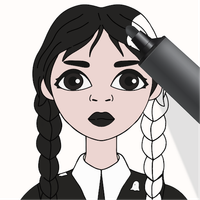 Color Book - Wednesday Art 3d