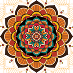 Mandala Paint: Color by Number