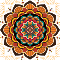Mandala Paint: Color by Number