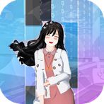 Sakura High School Girl Piano