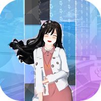 Sakura High School Girl Piano