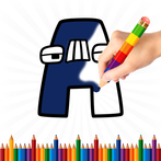 Alphabets Lore 3D Coloring