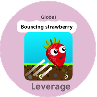 Bouncing strawberry