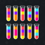 Water colors sort puzzle game