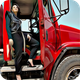 USA Truck Driving Off Road
