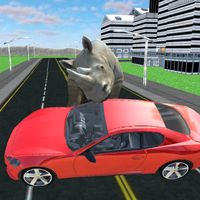 Wild Rhinoceros City Attack 3D