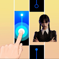 Wednesday Music Tiles Game