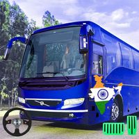 Indian Coach Driving Bus