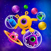 3D Alien Space Bubble Shooter