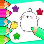 Cute Molang coloring book