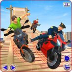 Superhero Police MegaRamp Race