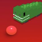 Alligator Chasing The ball