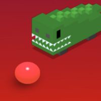 Alligator Chasing The ball