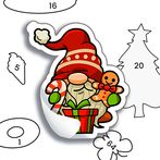 Happy Sticker: Color By Number