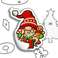 Happy Sticker: Color By Number
