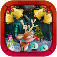 Calf Reindeer Escape