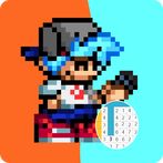FNF Sans Pixel Art Coloring