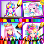 العاب رسم وتلوين الاميرات