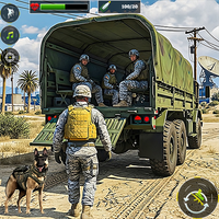Army Truck Driving Truck 3D