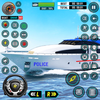 Police Boat Chase Game Boat 3D