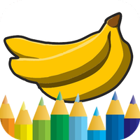 Banana coloring book