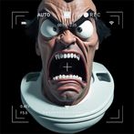 Angry skibidi toilet fear