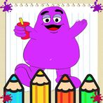 The Grimace Shake Coloring
