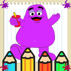 The Grimace Shake Coloring