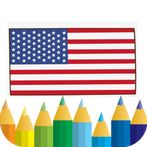 world flags - coloring book