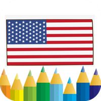 world flags - coloring book