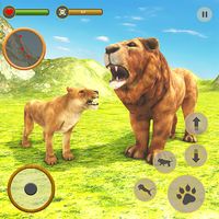 Angry lion family simulator